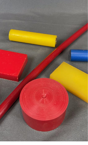 Polyurethane custom mouldings in bright colours