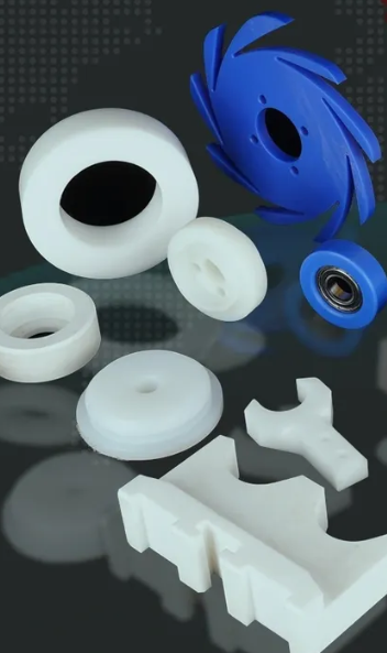 Assortment of Plastic Cut Gears and other objects