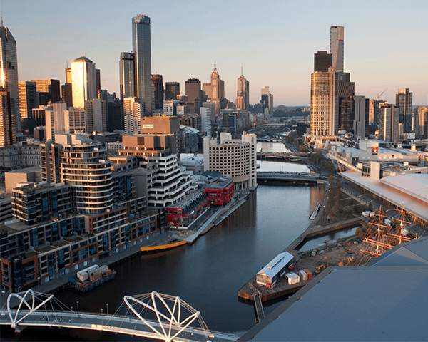 Skyline image of Melbourne